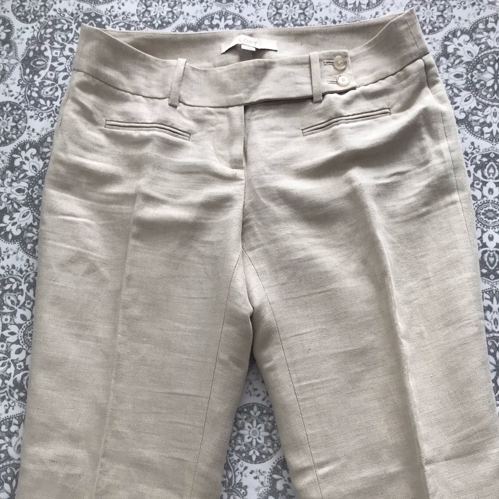 Loft Marisa fit size zero linen pant